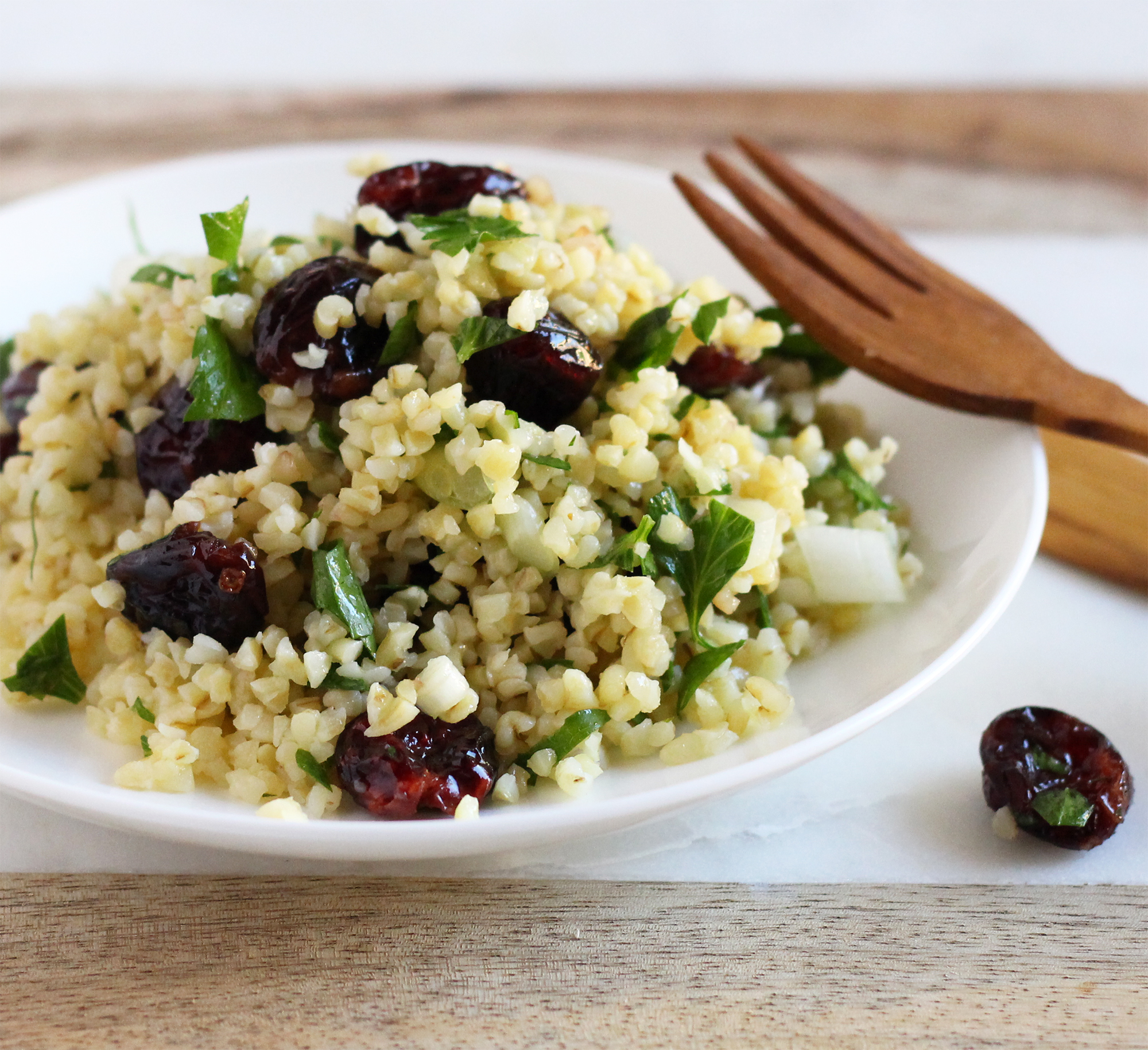 cranberry bulgur salad