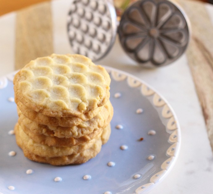 Peanut Butter Cookies - Cookie Stamps - Made In Our Kitchen